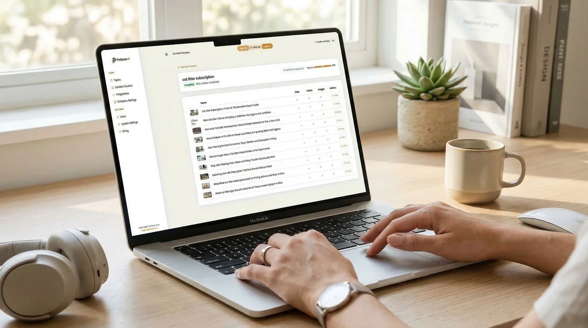 Automated SEO checklist tool showing green checkmarks for passing items