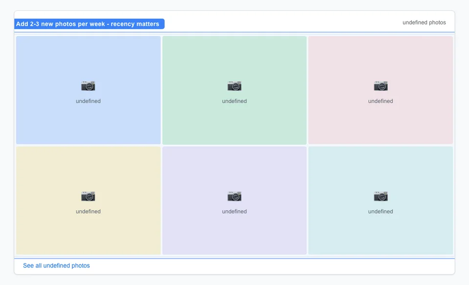 Google Business Profile photos section for a Berlin pet store showing a mix of exterior storefront, interior product aisles, staff with customers, and product close-ups uploaded weekly to drive 42 percent more direction requests