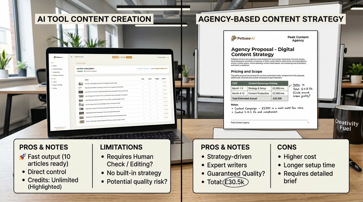SEO Agencies vs. AI Tools for Pet Stores: Compared