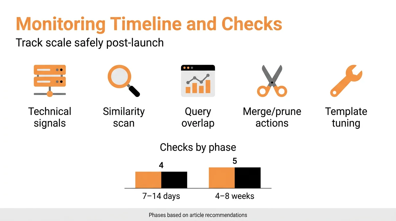 Monitoring Timeline and Checks