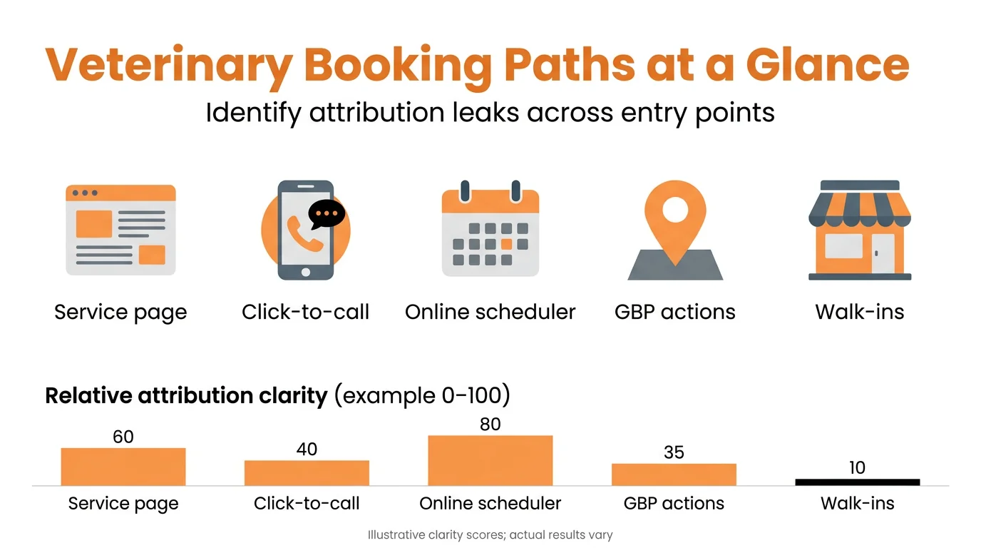 Veterinary Booking Paths at a Glance