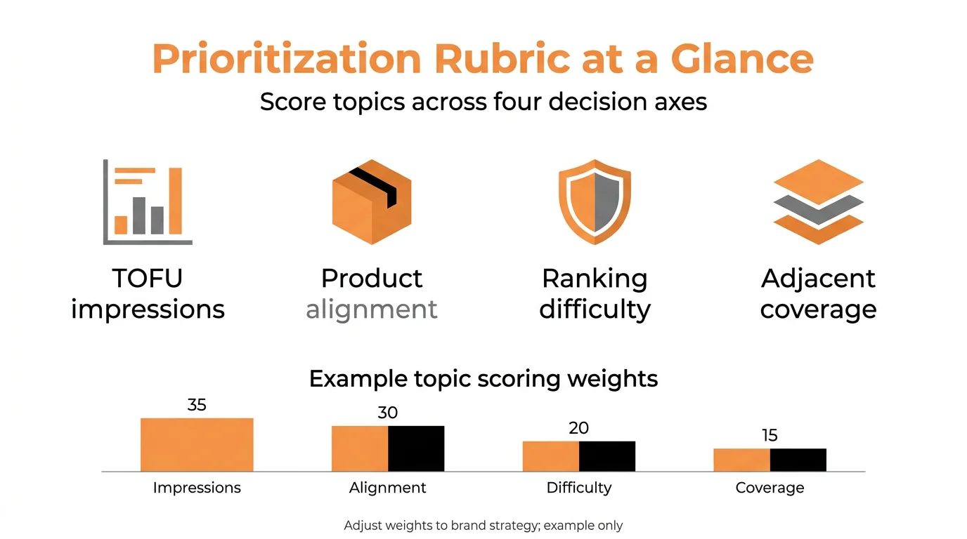 Prioritization Rubric at a Glance