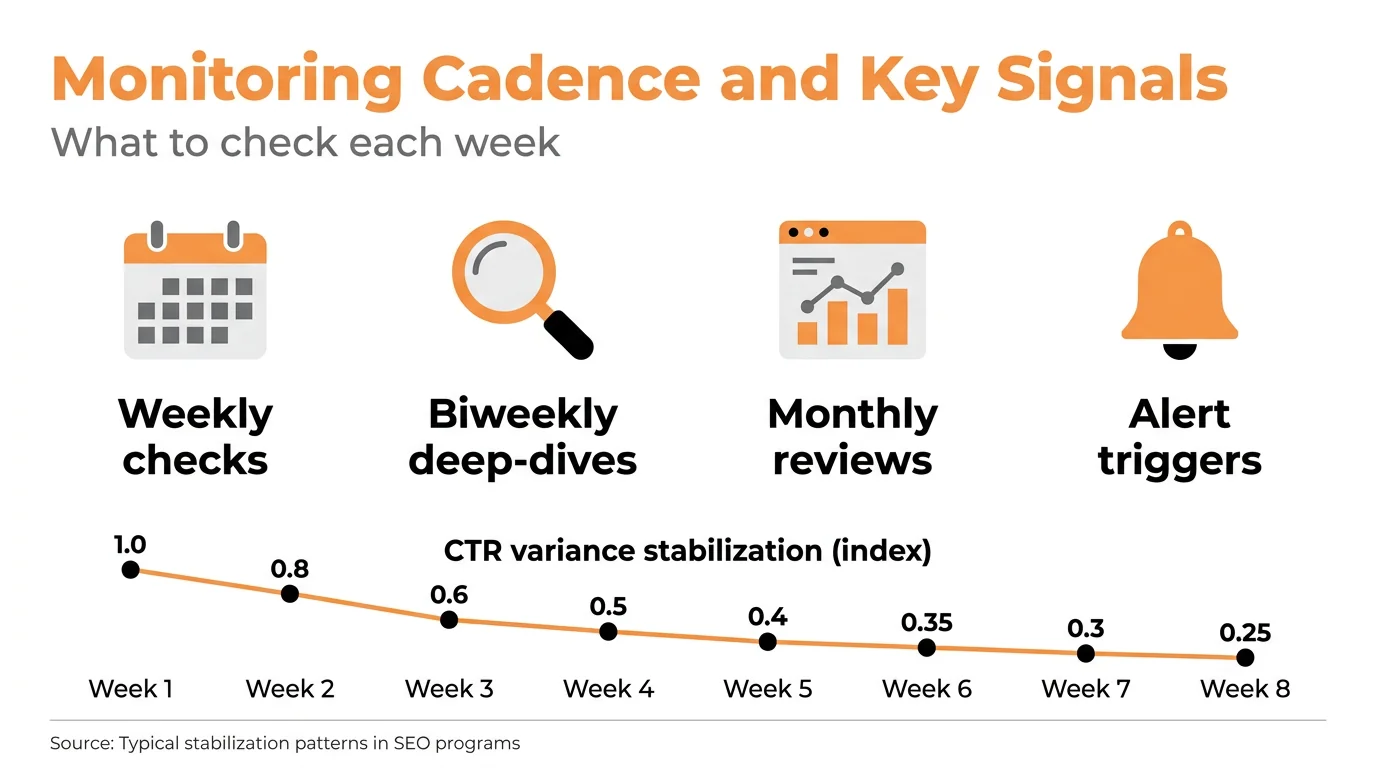 Monitoring Cadence and Key Signals