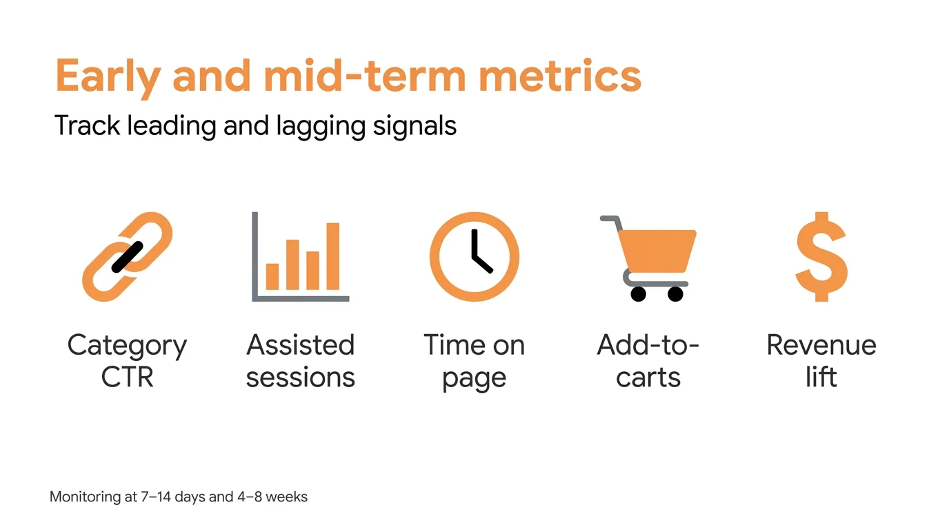 Early and mid-term metrics