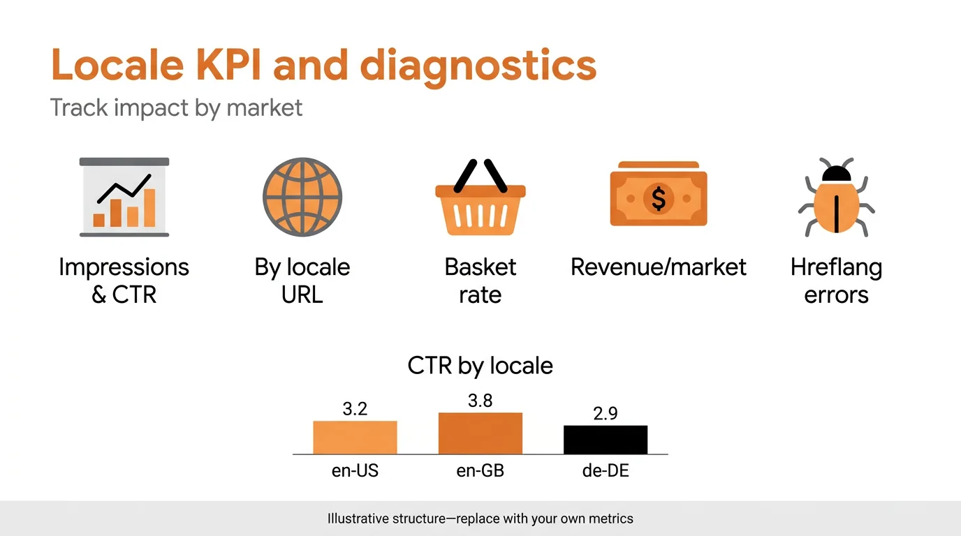 Locale KPI and diagnostics
