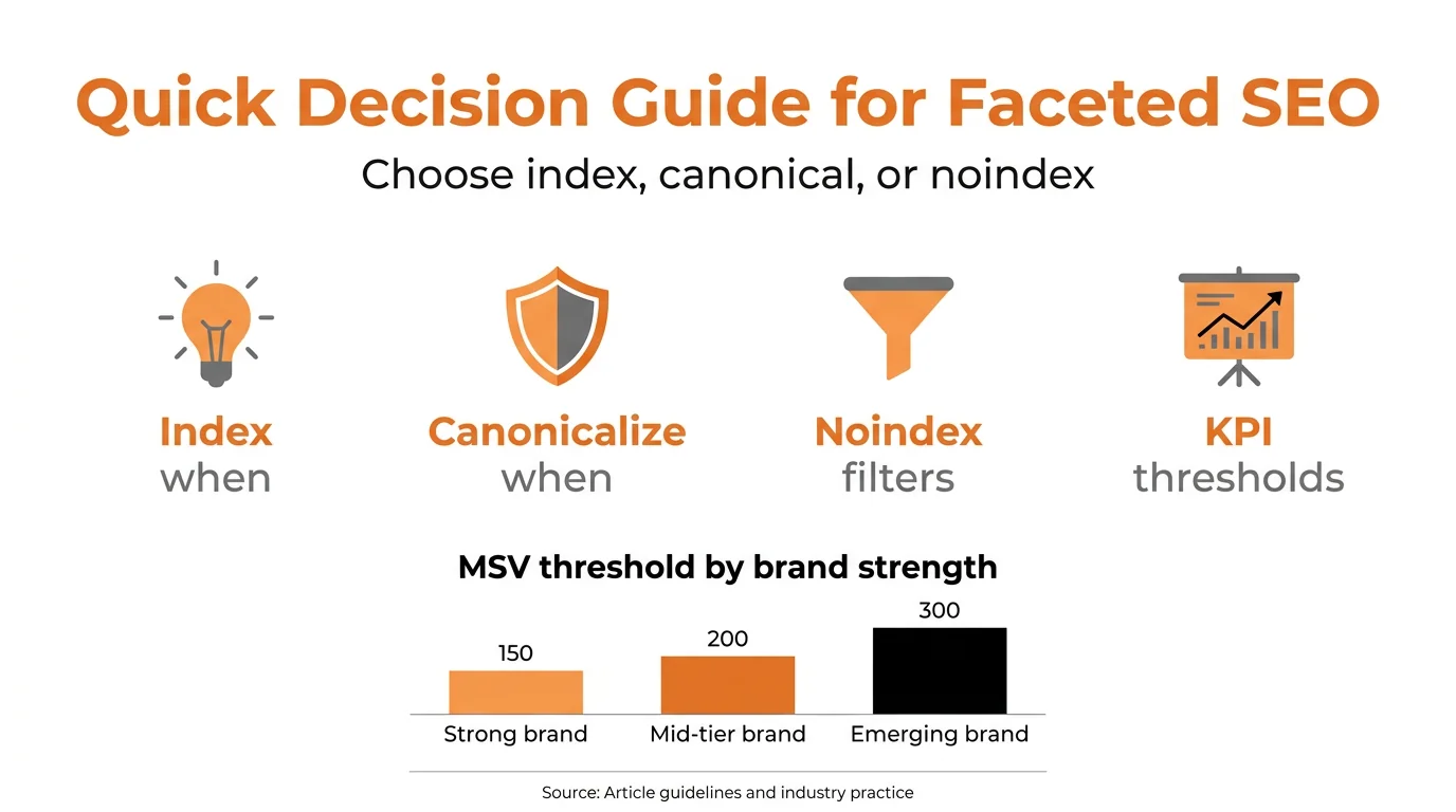 Quick Decision Guide for Faceted SEO