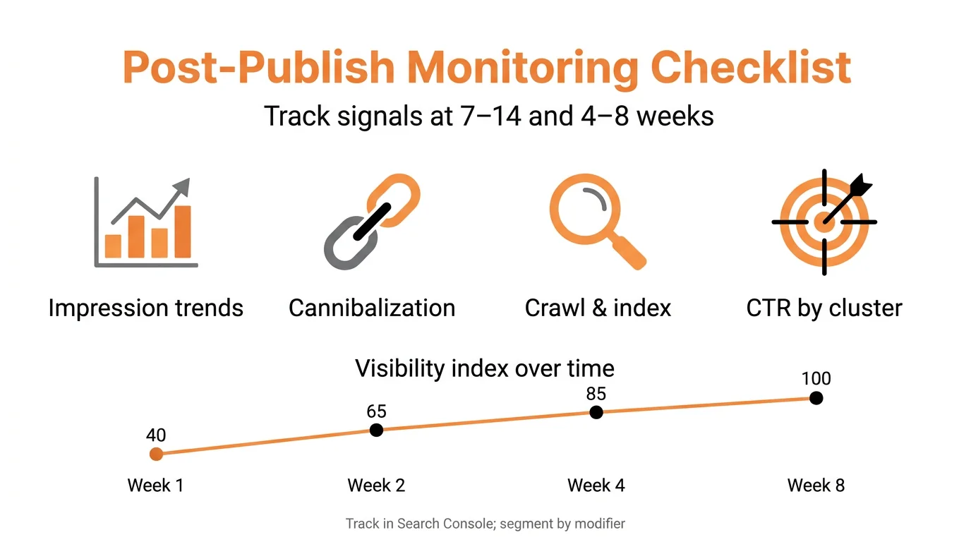 Post-Publish Monitoring Checklist