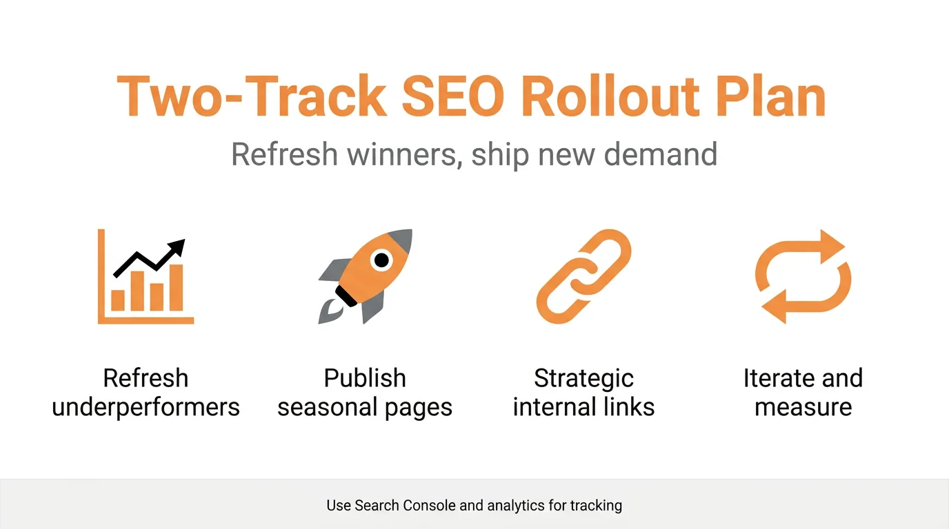 Two-Track SEO Rollout Plan