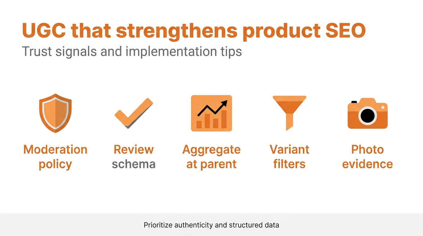 UGC that strengthens product SEO