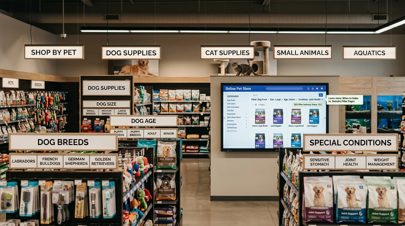 Information Architecture for Pet Stores: Categories, Filters, and Intent
