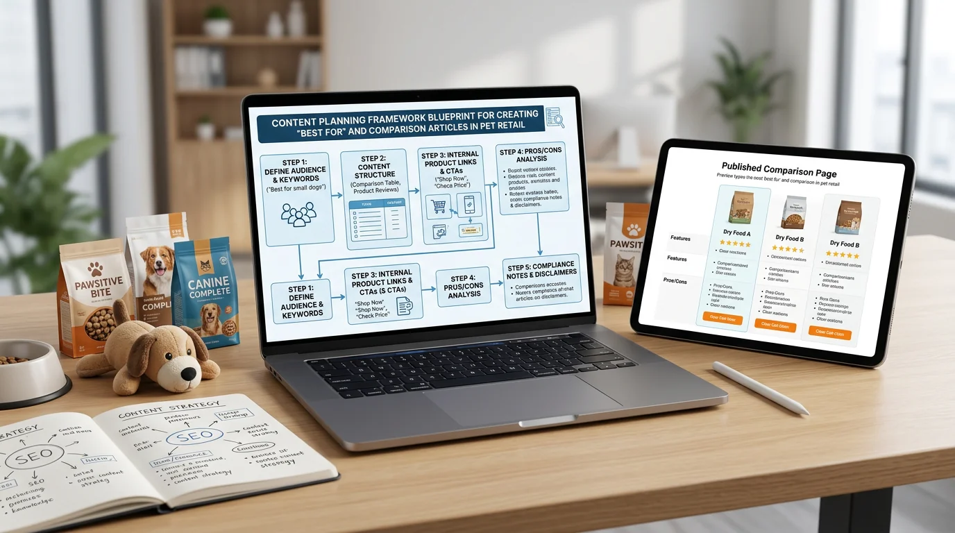 Commercial content that converts: ‘best for’ and comparison pages in pet retail