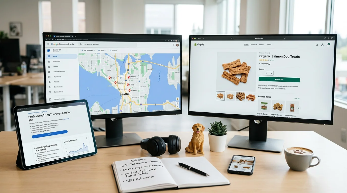 Local Pet Services SEO for Groomers, Trainers, and Vets with Online Stores