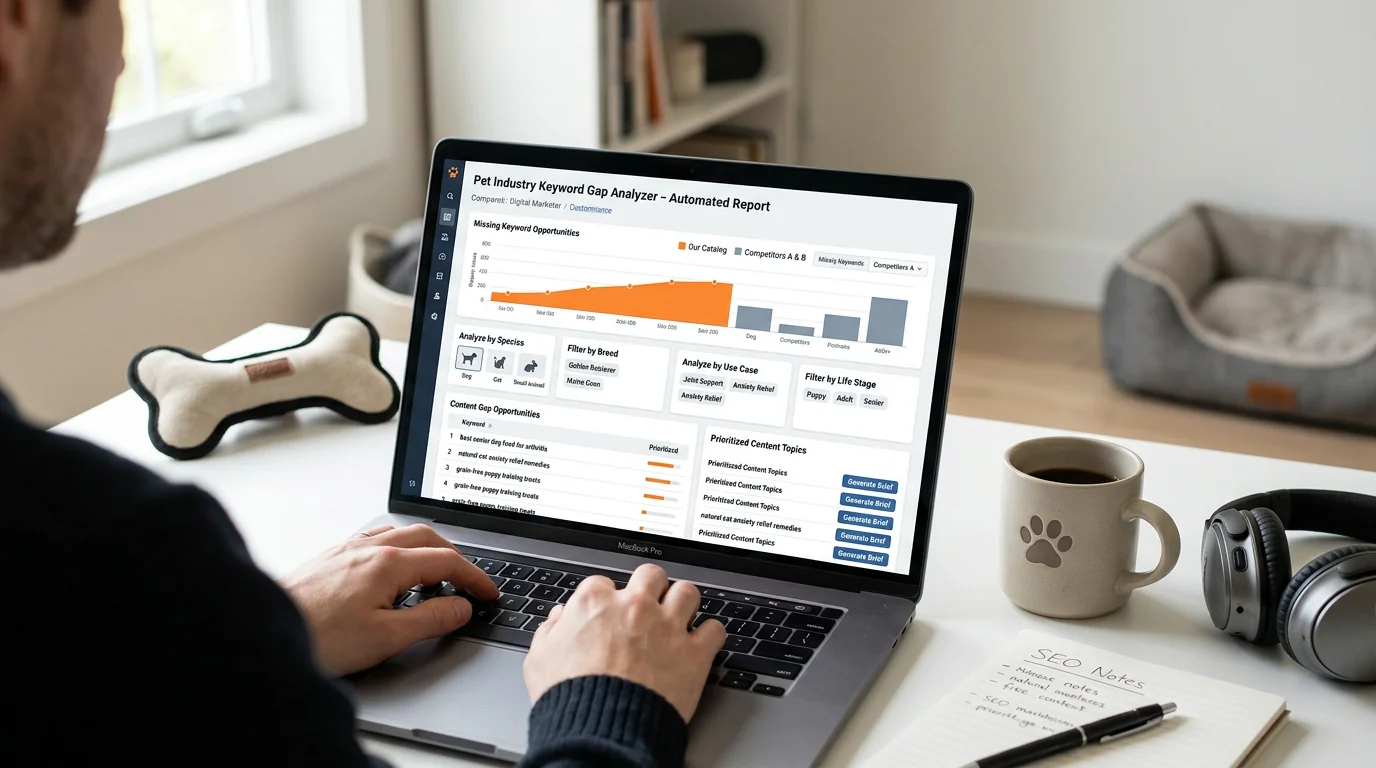 Pet-Specific Keyword Gap Analysis on Autopilot: Find What Your Catalog Misses