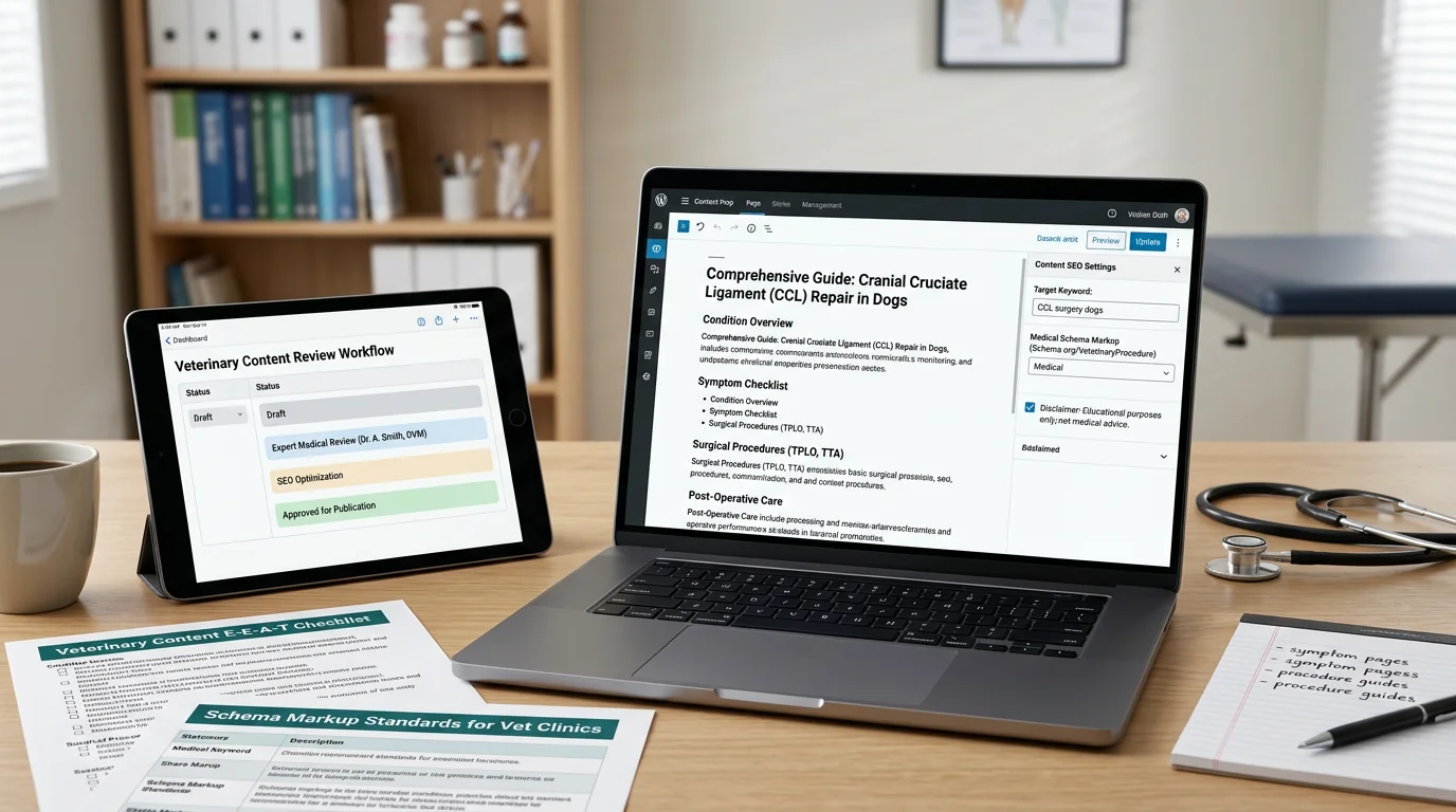 Veterinary SEO: Procedure and Condition Pages that Build E-E-A-T