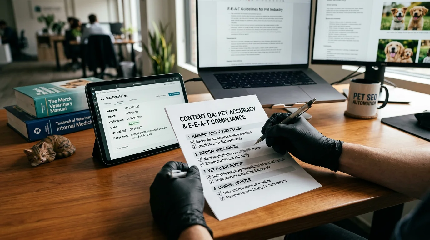 Content QA for Pet Accuracy: Policies, Disclaimers, and Expert Review