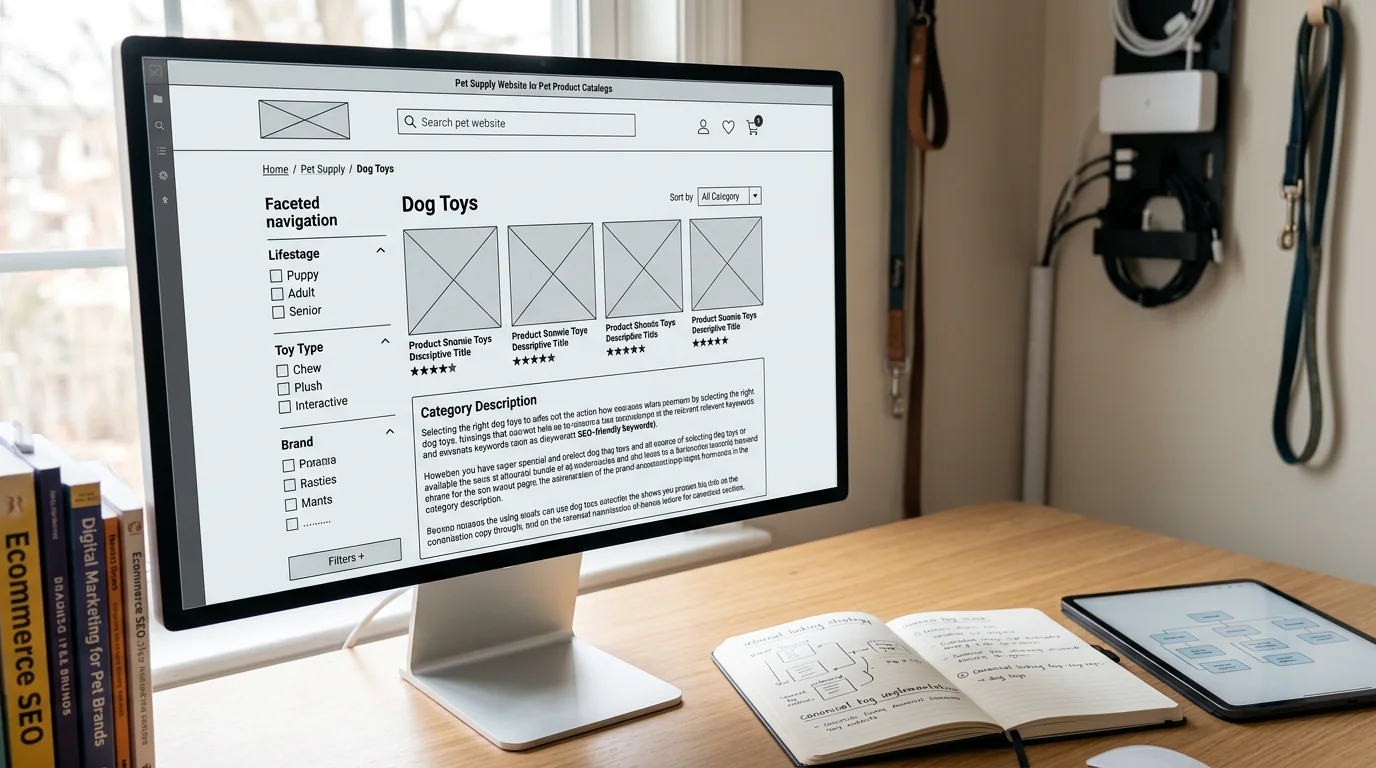 Category & Collection Page SEO for Pet Catalogs: Filters, Facets, and Copy That Scales