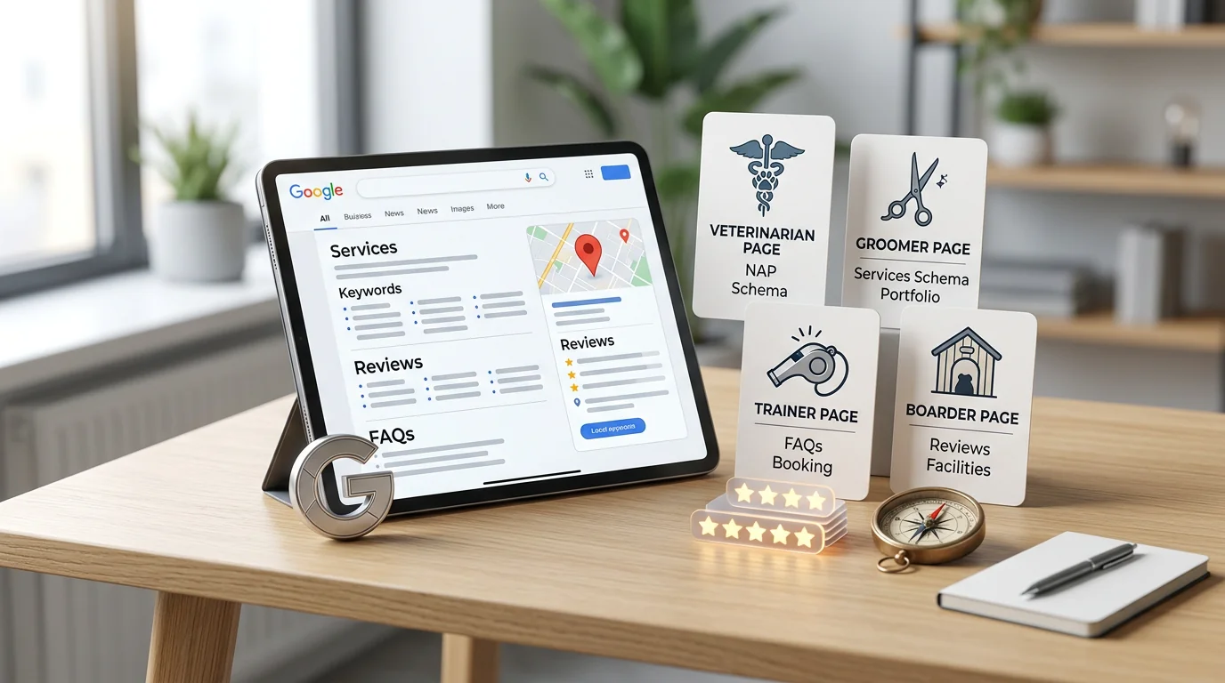 Local SEO for Pet Services: Build Vet, Groomer, and Trainer Pages That Rank and Book