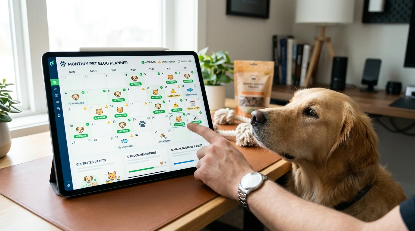 How to Build a 30-Day Automated Pet Blog Calendar (Without Losing Control)