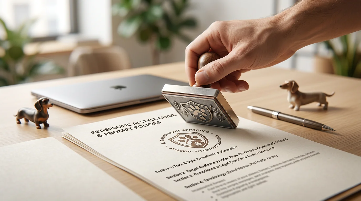 Locking in Brand Voice with Pet-Specific AI Style Guides and Prompt Policies