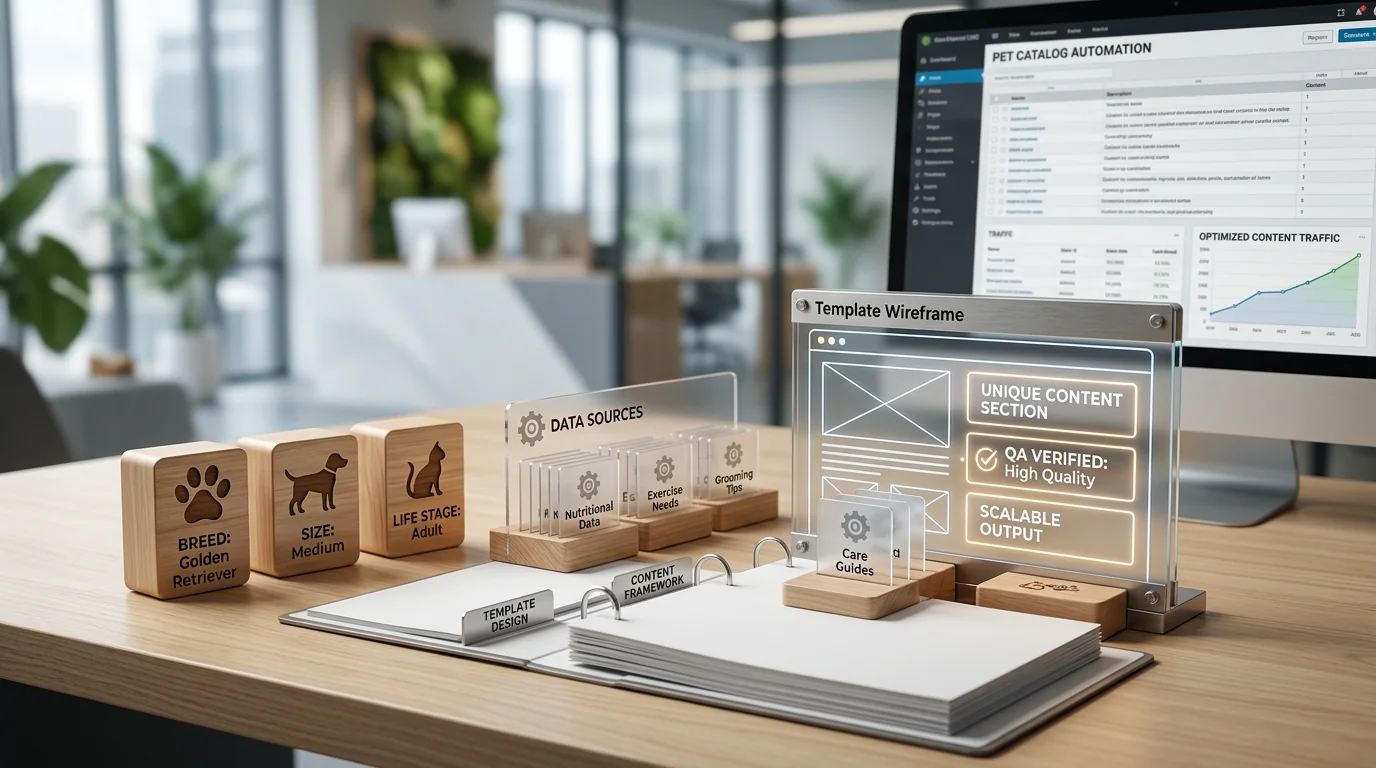 Programmatic SEO for Pet Catalogs: Safe Templates for Breeds, Sizes, and Life Stages